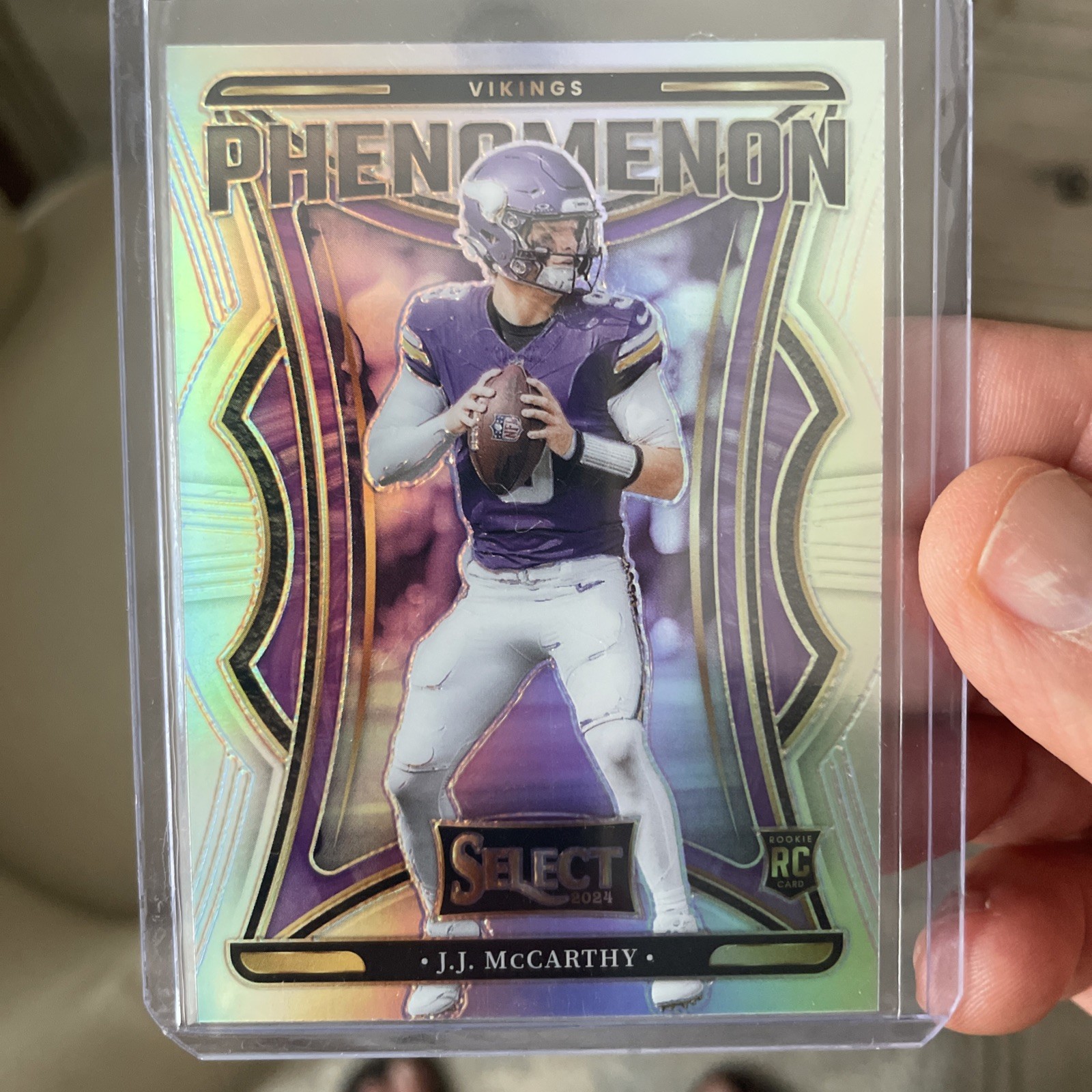 J.J. McCarthy 2024 Select Phenomenon Silver RC Insert Rookie SP #6 Vikings