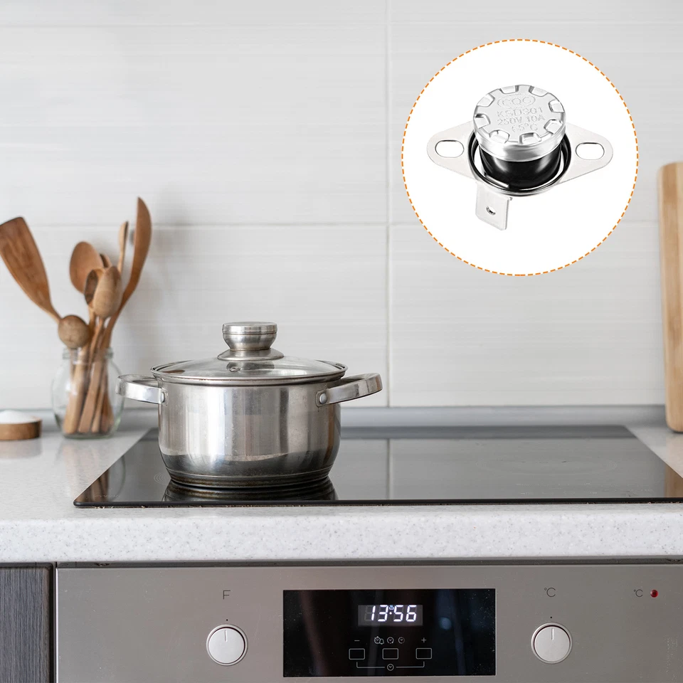 KSD301 Thermostat 65C NC Temperature Thermal Control Switch 90C Angle/2 Pcs - image 4 of 4