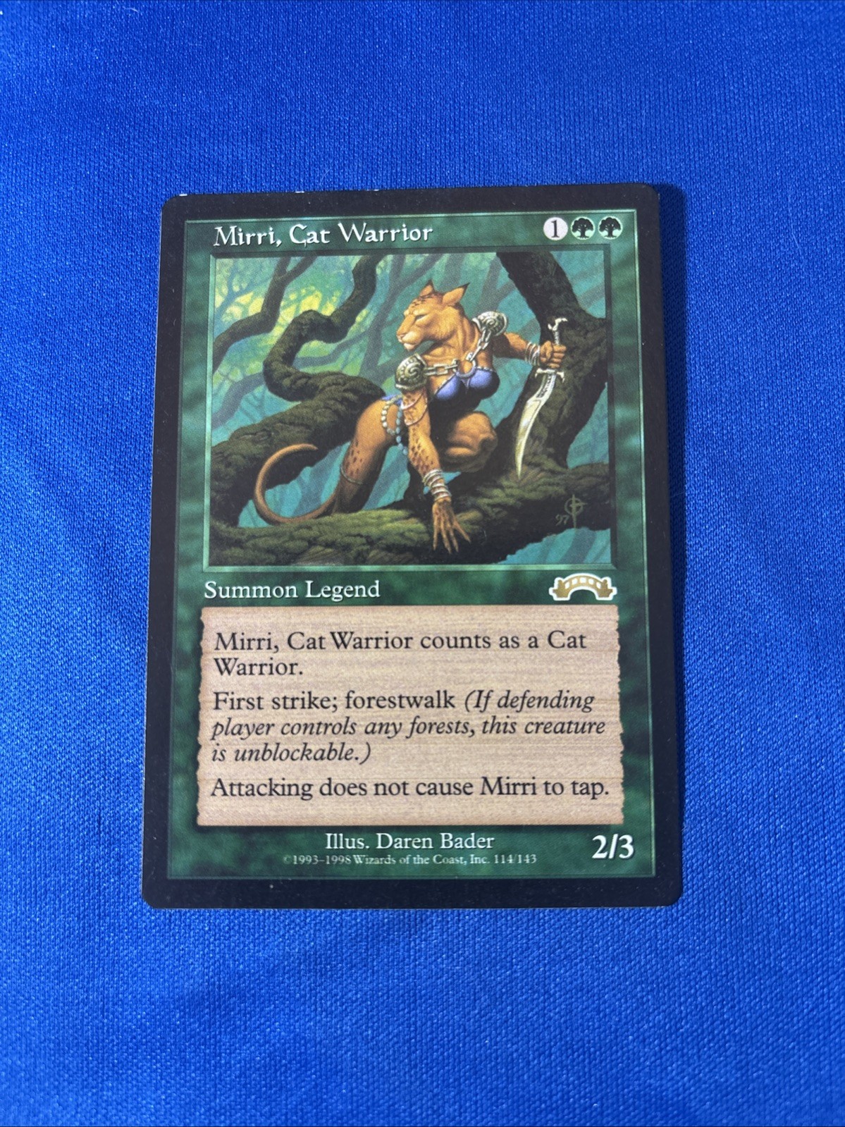 MIRRI, CAT WARRIOR LP Exodus Original mtg Magic fast shipping