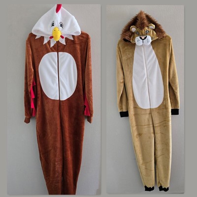 Jumpsuit All-in-One-Pyjama, superweich, mit Kapuze, XL-XXL-Serie