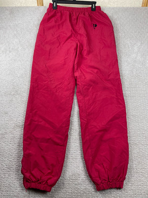 Vintage Pro Player Pants Mens Large Red Windbreaker Track Parachute Joggers 90s