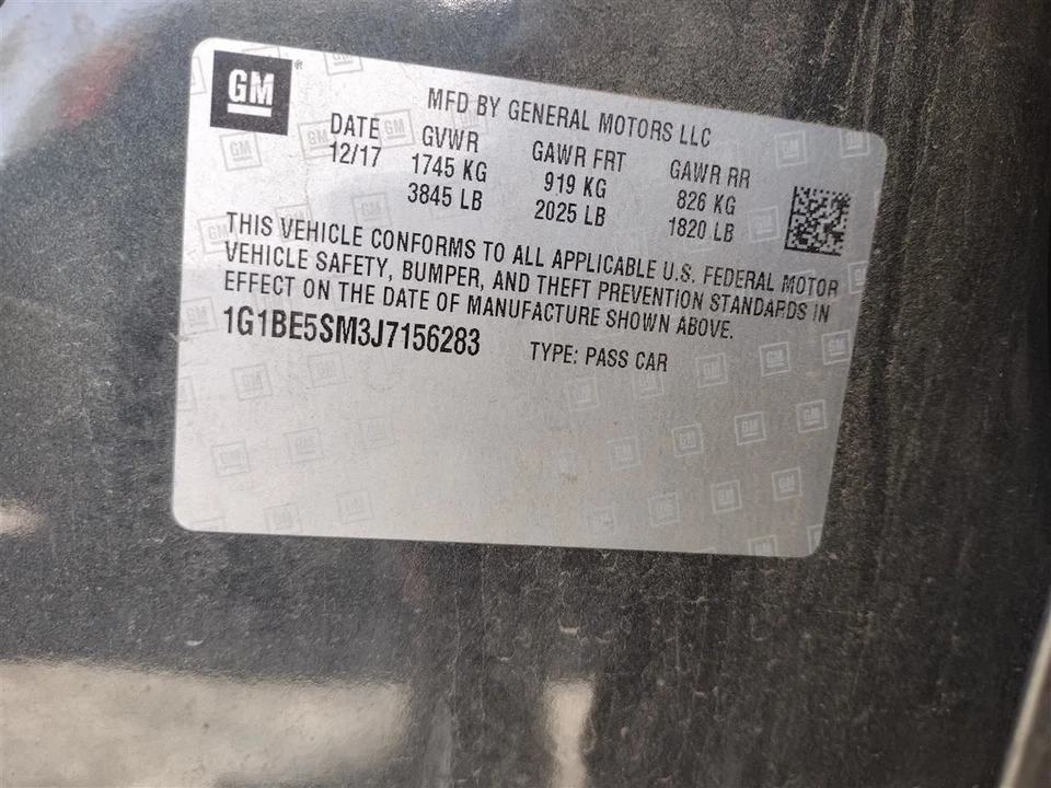 Interruptor de encendido 39177349 Chevrolet Cruze 2017-2019 Foto 3 de 4