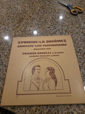 Corelli Tebaldi La Bohème Live 1965 MAGNIFICENT ME-101 - lp