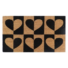 JVL Patterned Biodegradable Natural Coir Mats Latex Backed Anti Slip