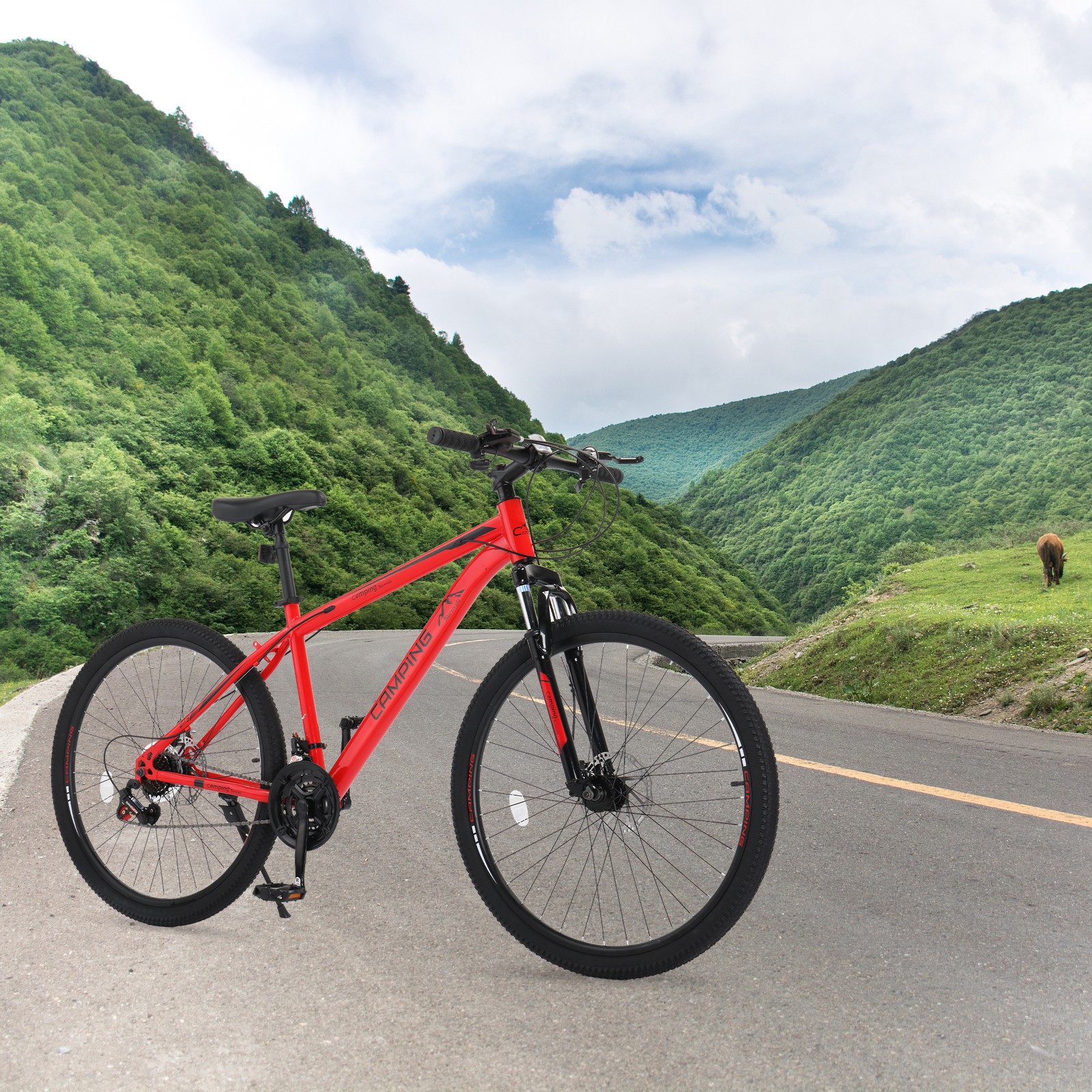 27.5in High Carbon Steel 21 Speed  Mountain Bike,Men Bikes MTB School Student