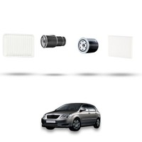Hoffcar Wartungsset - 4 Filter Kompatibel Mit Toyota Corolla IX (E12/E13) 2.0