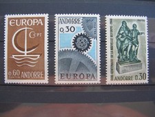 ANDORRE FRANCAIS neufs n° 178, 179, 181 très légères traces de charnières