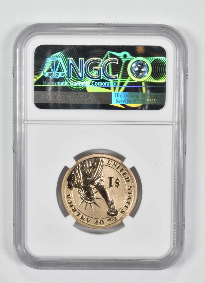 2015-P Reverse PF69 Lyndon B. Johnson $1 Coin and Chronicles NGC *5073 - Image 2 of 4