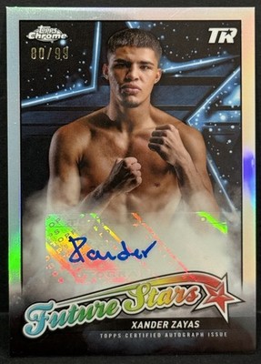 2024 Topps Chrome Boxing RC Xander Zayas Future Stars Auto Refractor /99
