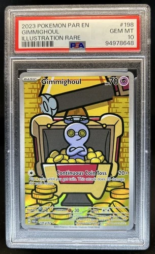 2023 Pokemon SV Paradox Rift Gimmighoul #198/182 PSA 10 GEM MINT
