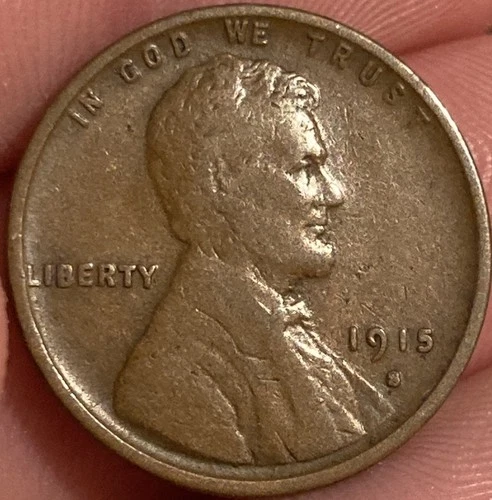 1915-S Lincoln Wheat Cent VG