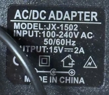 AC/DC ADAPTERMODEL: JX-1502 thumbnail 2