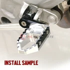 Silver 1.5 inch Lower Front Foot Pegs TOUR For ZX-6R 636 Ninja 13-17 18 19 20