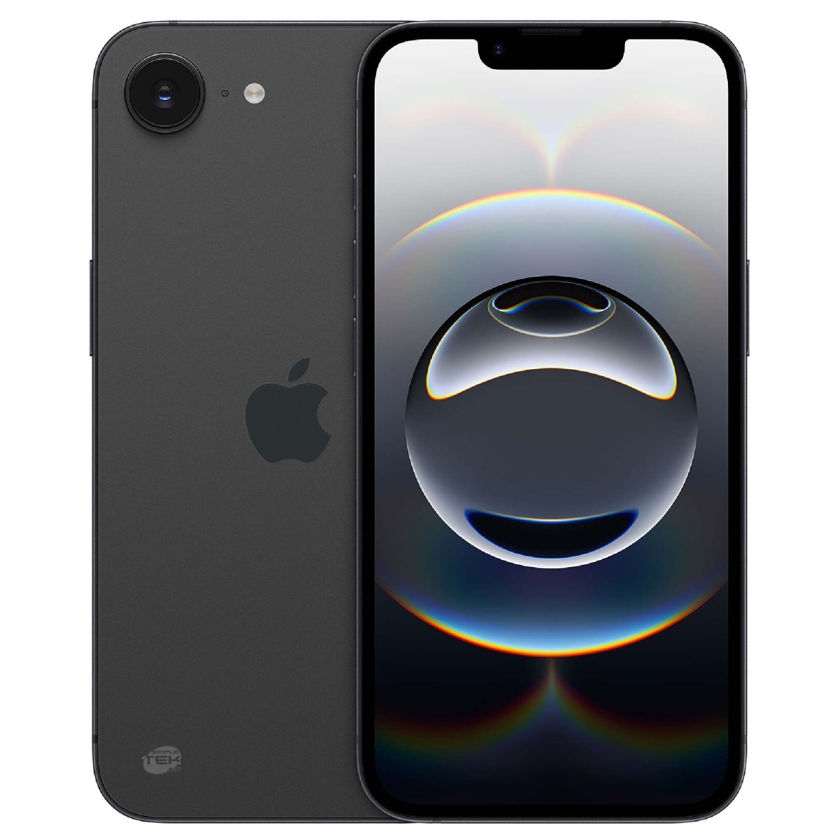 Apple iPhone 16e 128 GB Noir Smartphone 6,1" 48 MP, Sans Contrat, Débloqué