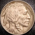 1937 D Buffalo Nickel - AU - 5C