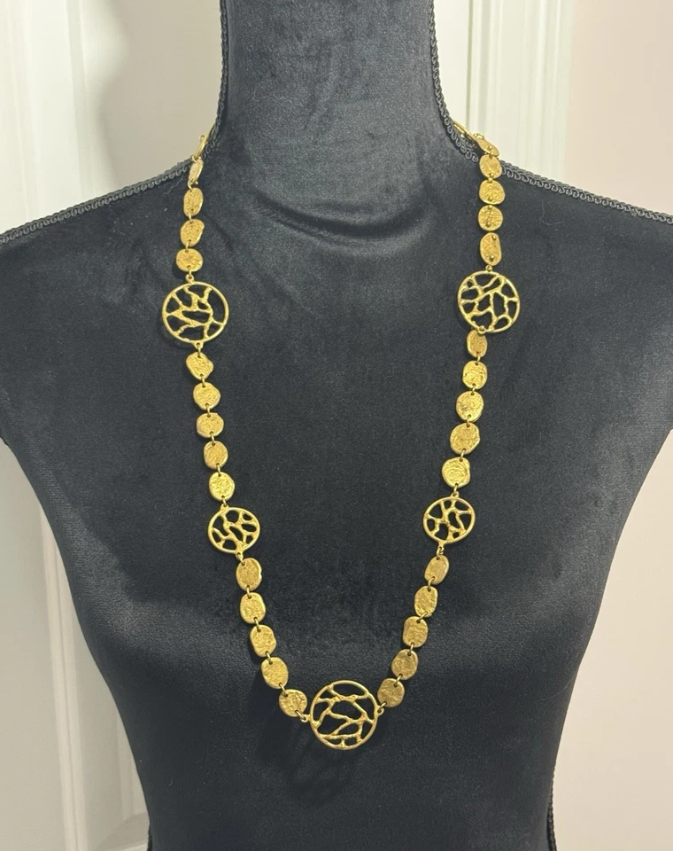 Brutalist Sculptured Handmade Necklace  - Image 2 of 4