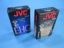  Lot of 2 JVC Compact VHS Cassettes - PRO HiFi  EHG TC-30 NOS New Old Stock 