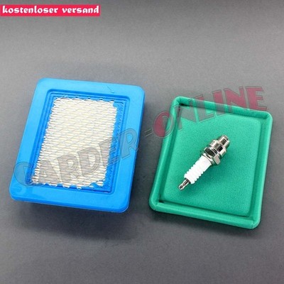 Luftfilter + Vorfilter + Zündkerze für Briggs & Stratton Quantum 625 650 675