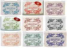 VERSAFINE TSUKINEKO FINE DETAIL PIGMENT INK PAD FOR RUBBER STAMP FAST DRYING