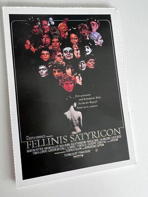 Cinema Filmplakatkarte | Fellinis Satyricon | 1969