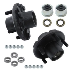 LABLT 5 on 4.5 Trailer Idler Hub Kits 5 Lugs For 2000 lb Axle 1-1/16" Bearings