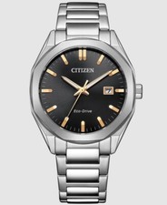 Citizen Men's Classic Eco-Drive Silver Stainless Steel Watch 20 MM BM7620-83E - Image 1