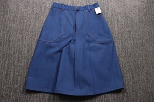Woman 1970's High Waist Denim Gauchos Sears  Roebuck Culottes Sz 27 Waist Shorts