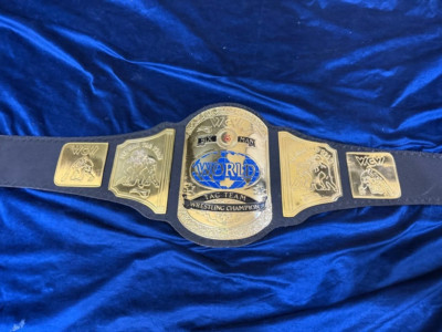 Six Man World Tag Team Wrestling Championship Belt Adult Size 2mm ZINC