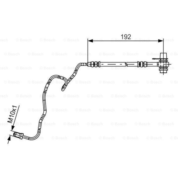Bosch Bremsschlauch Bremsleitung Hinten Links FüR VW Polo Stufenheck-image