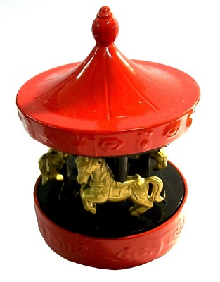 Red Carousel or Merry Go Round Die Cast Metal Collectible Pencil
