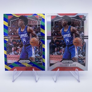2019-20 Panini Prizm Choice Blue Yellow & Green Terance Mann #296 Rookie RC