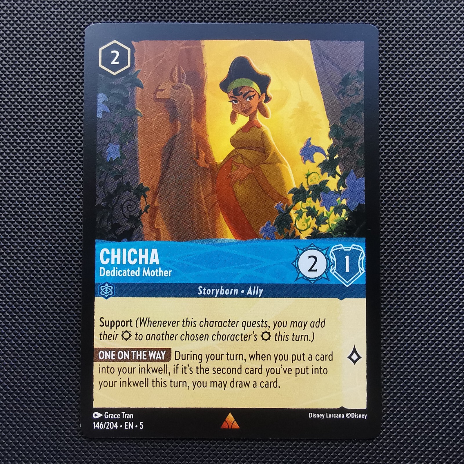 Disney Lorcana - Shimmering Skies Chicha - Dedicated Mother 146/204 Rare - NM/M