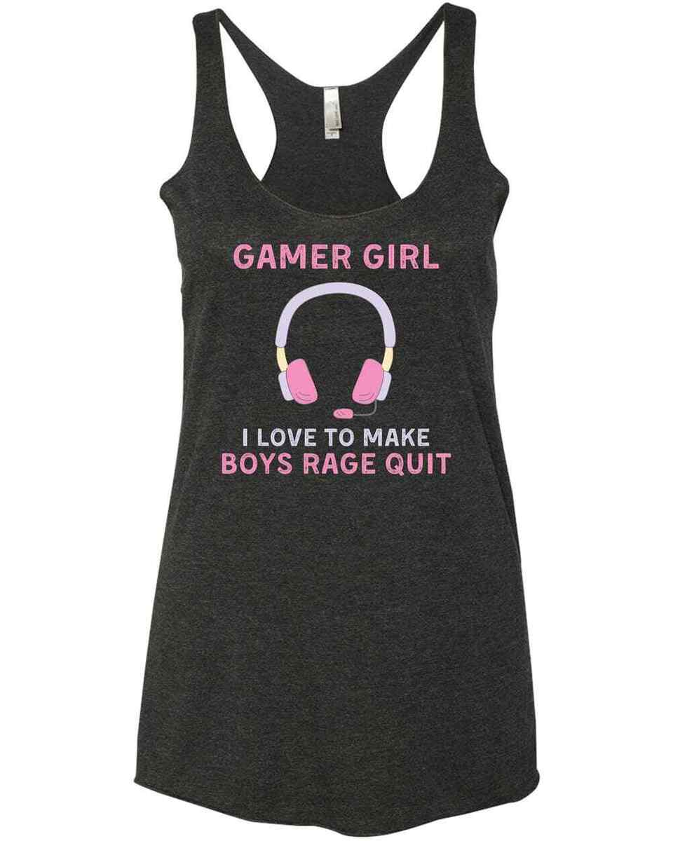 Girl Gamer Gamers I Make Boys Rage Quit Video Game T-Shirt