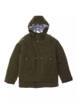 HELMUT LANG MEN'S SMALL DOUBLE-LAYER COTTON NYLON PUFFER HELMUT LANG MEN'S SMALL DOUBLE-LAYER COTTON NYLON PUFFER