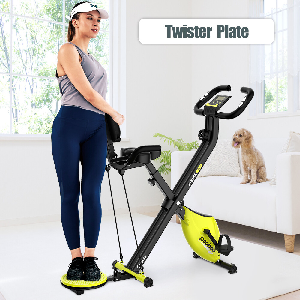 Foldable Indoor Exercise Bike for Home Workouts & Cardio