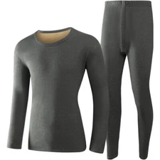 Thermal Underwear for Men Long Johns with Fleece Lined Cold Weather Base Layer