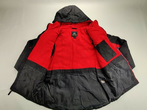 Chaqueta hinchada Pacific Trail Youth grande (14/16) cremallera completa negra/roja/gris - Imagen 5 de 11