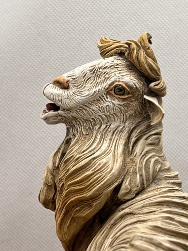 Pecora Animale Da cortile Presepe Napoletano Scena Campestre 19x13Cm cm argilla - Foto 12 di 19