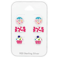 Ohrstecker Set Dessert Ohrringe Aus 925 Sterling Silber