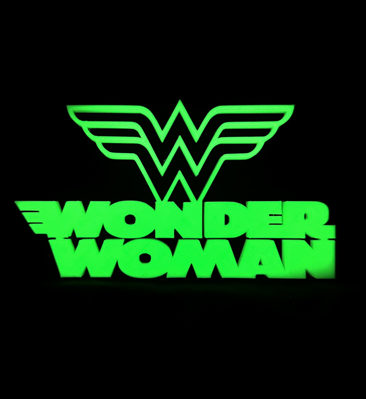 3-D Printed Glow In The Dark Signs (10) For Collectibles (Funko Pops, Etc)