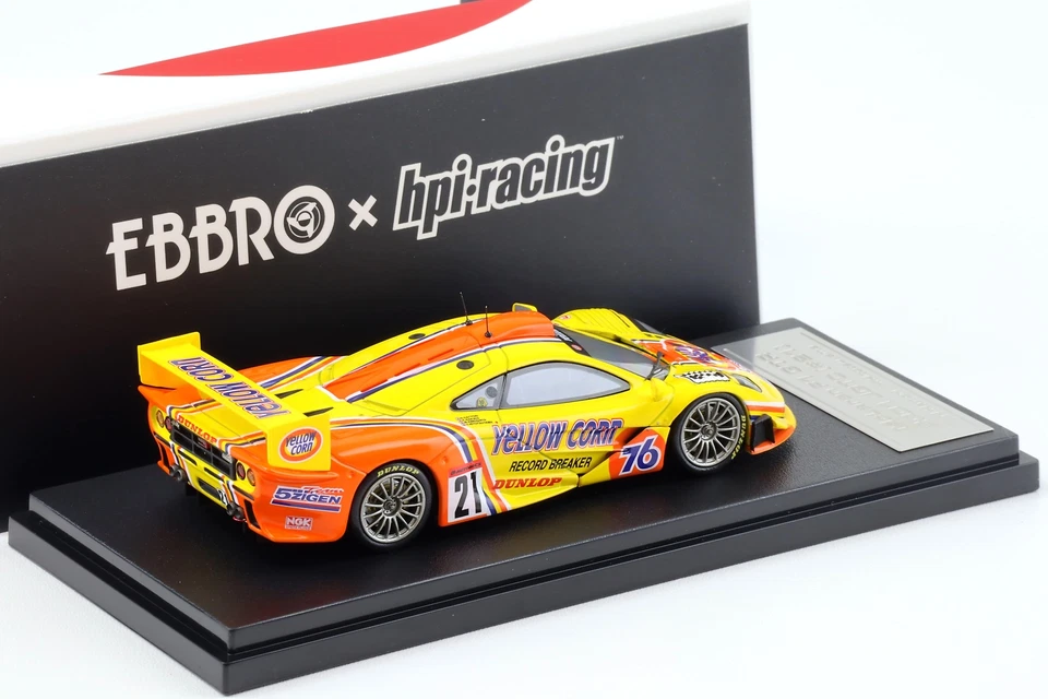1:43 Ebbro X Hpi Racing Mclaren F1 GTR 2001 Jgtc #21 Hattori/Hitotsuyama - Immagine 2 di 3