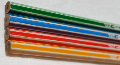 4-"266€ Adler KOKETT Nr. 2 Eagle Pencil Co. U.S.A." Holzstifte / 4 verschiedene Farben - Bild 13 von 16