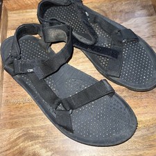 TEVA Men's Black Sandals Waterproof Flowers Daisies Size 13