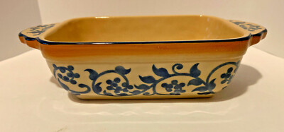 LIDIA BASTIANICH Stone Ware small INDIVIDUAL CASSEROLE Small Rectangular Dish