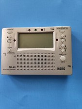 Korg Tm-40 Tuner Metronome Simultaneous Used Silver
