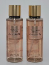 2 VICTORIA'S SECRET BARE VANILLA FRAGRANCE MIST BODY SPRAY 8.4OZ LARGE CASHMERE