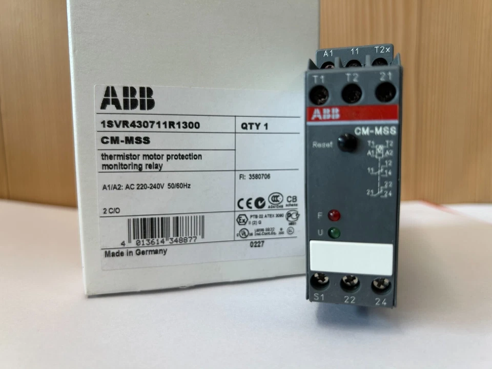 ABB CM-MSS Thermistor Motor Protection Monitoring Relay 1SVR430711R1300 - Bild 2 von 4
