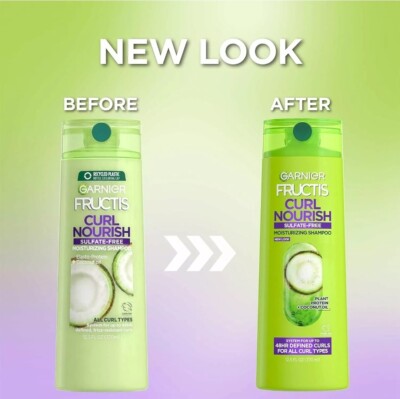 Garnier Fructis Curl Nourish Sulfate Free Moisturizing Shampoo