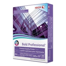 Xerox Bold Professional Quality Paper  Bright 8 1/2 x 11 White 500 Sheet Premium