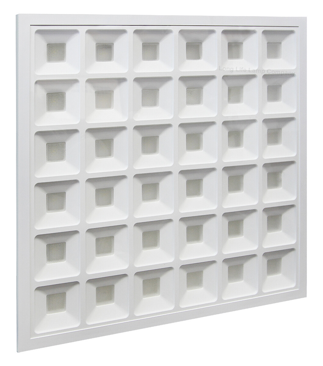 40W Ceiling Suspended Recessed 36 Section LED Panel Light 600 x 600 36SP 6500K